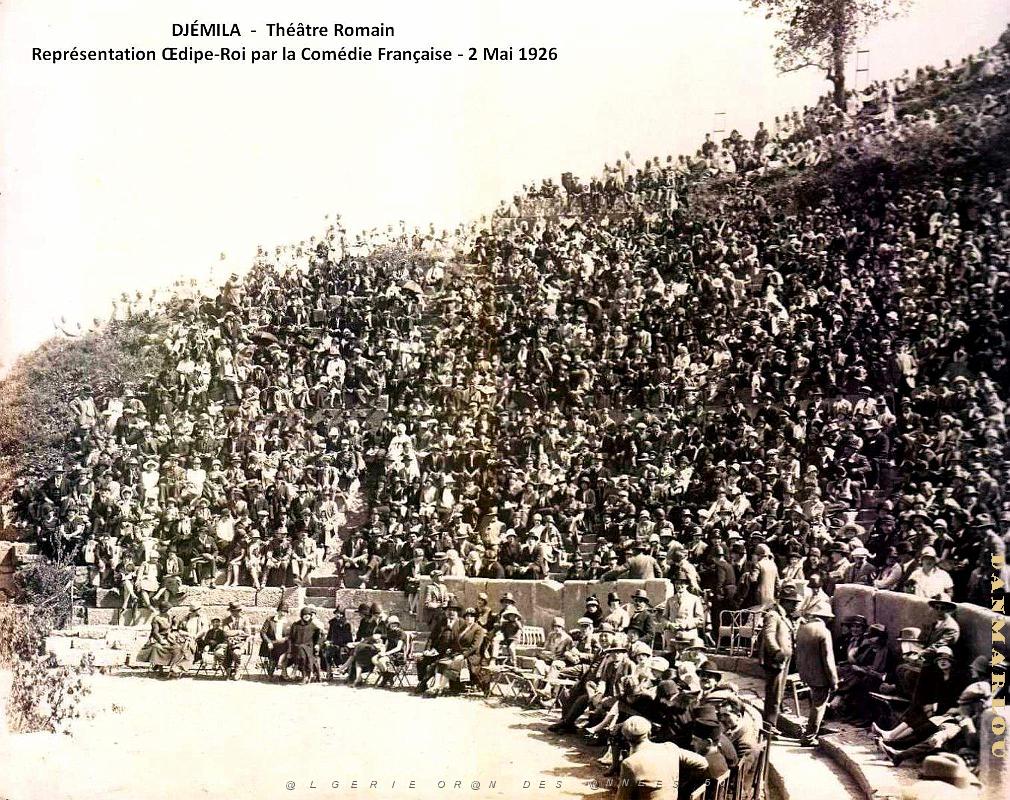 Djemila - Theatre Romain - Oedipe-Roi par la Comedie Francaise - - 2 Mai 1926 - 03 .jpg